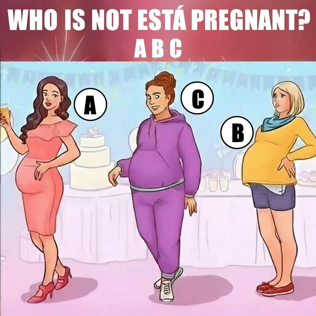 Which of These Women Isn't Pregnant? Only a Logic Genius Can Figure It Out