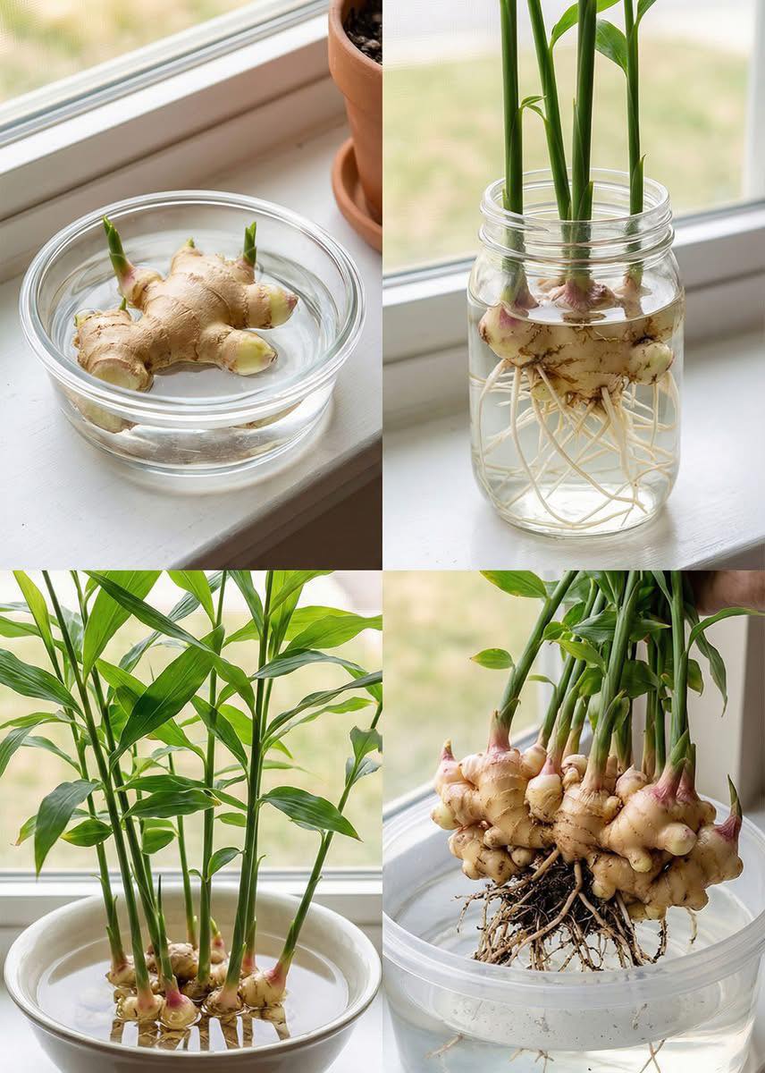 Grow Your Own Ginger with Just a Glass of Water: A Proven Method