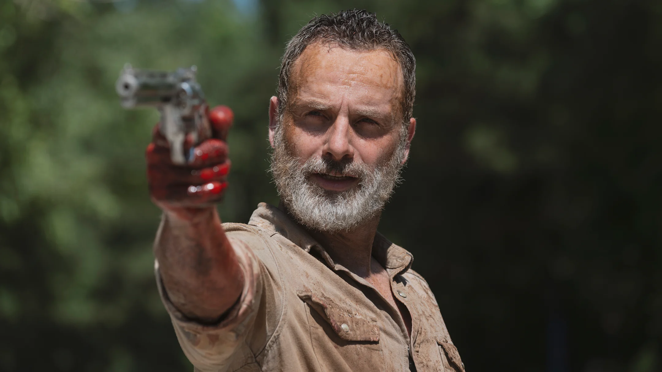 Andrew Lincoln as Rick Grimes in The Walking Dead season 9 | Gene Page/AMC